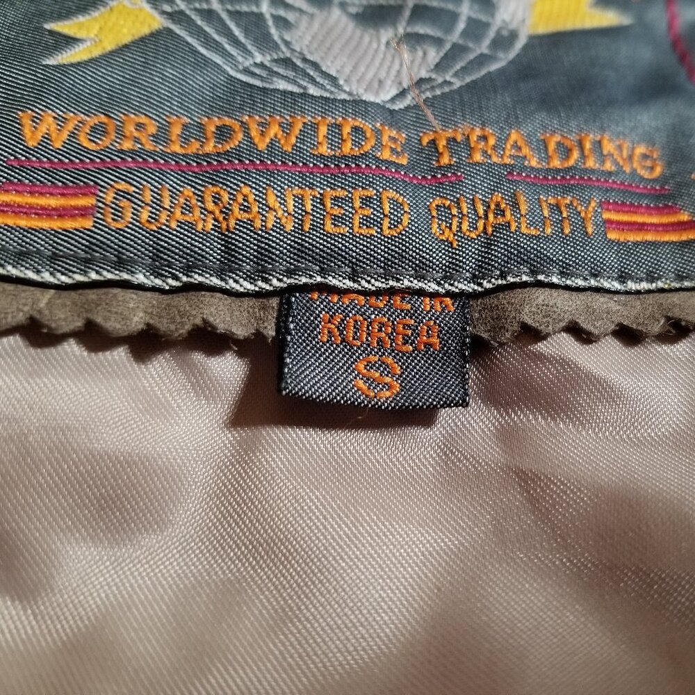 Vintage Leather Bomber Jacket with Thinsulate - Picture 5 of 9